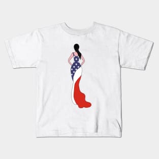 United States of America Woman Kids T-Shirt